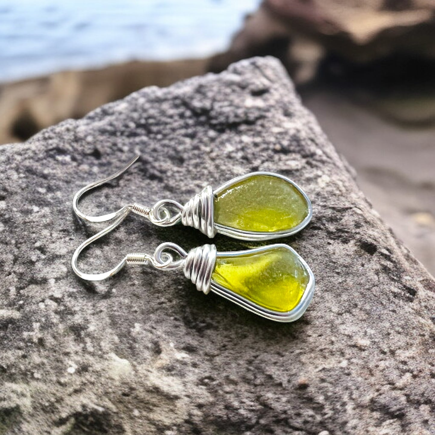 Seaham Sea Glass Earrings