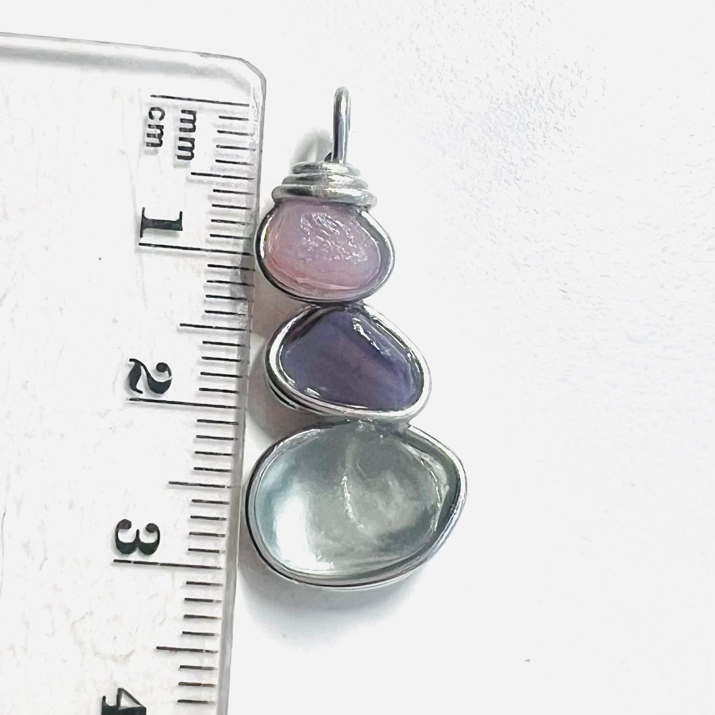 Three Piece Seaham Sea Glass Pendant