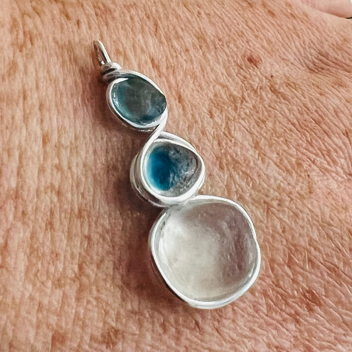 Three Piece Seaham Sea Glass Pendant
