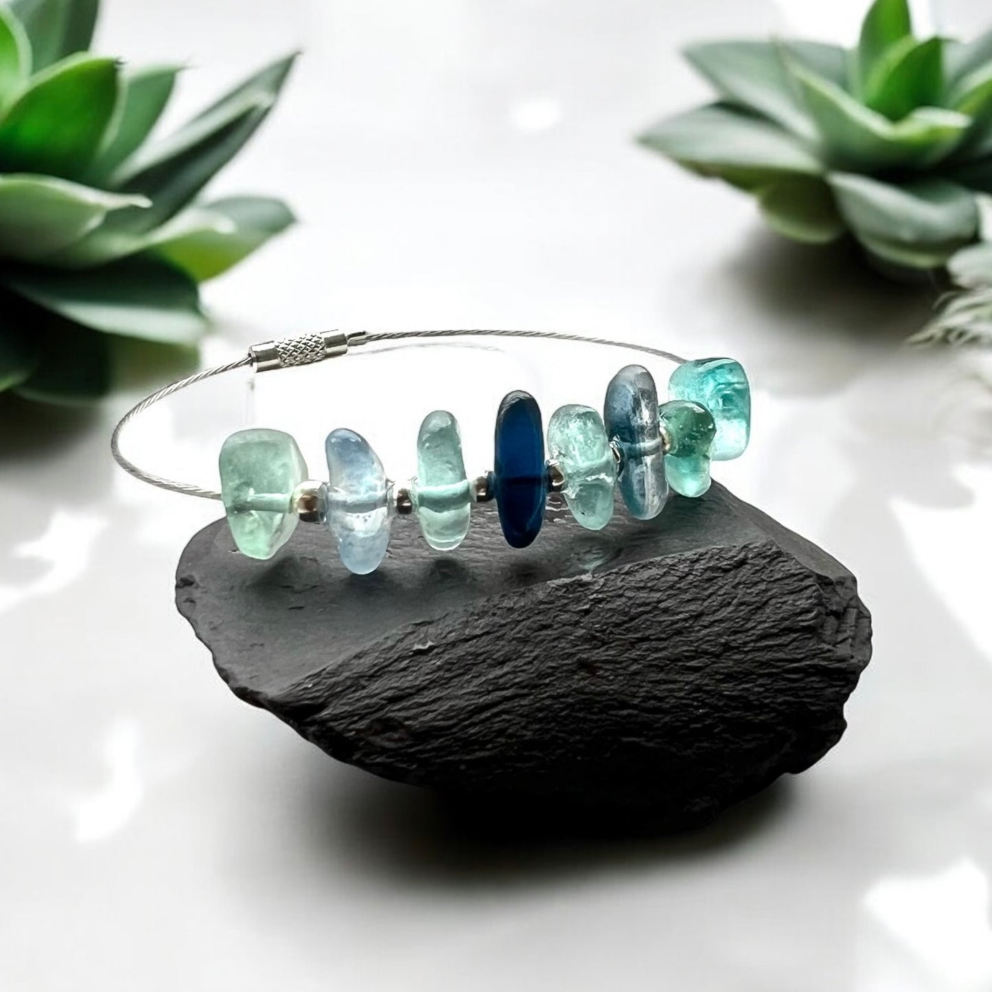 Seaham Sea Glass Bangle
