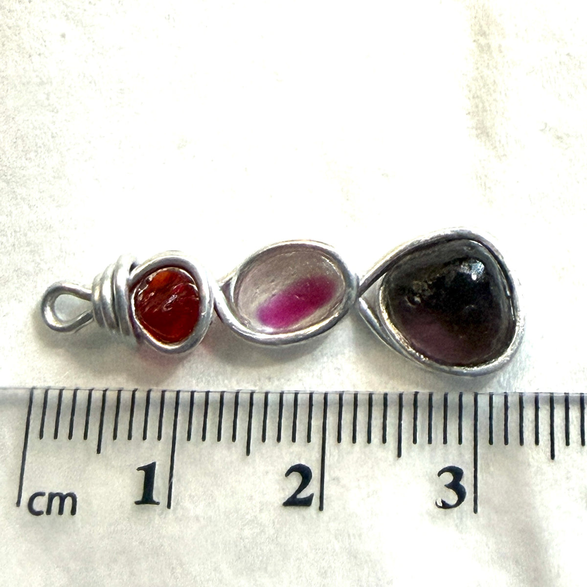 Three Piece Seaham Sea Glass Pendant