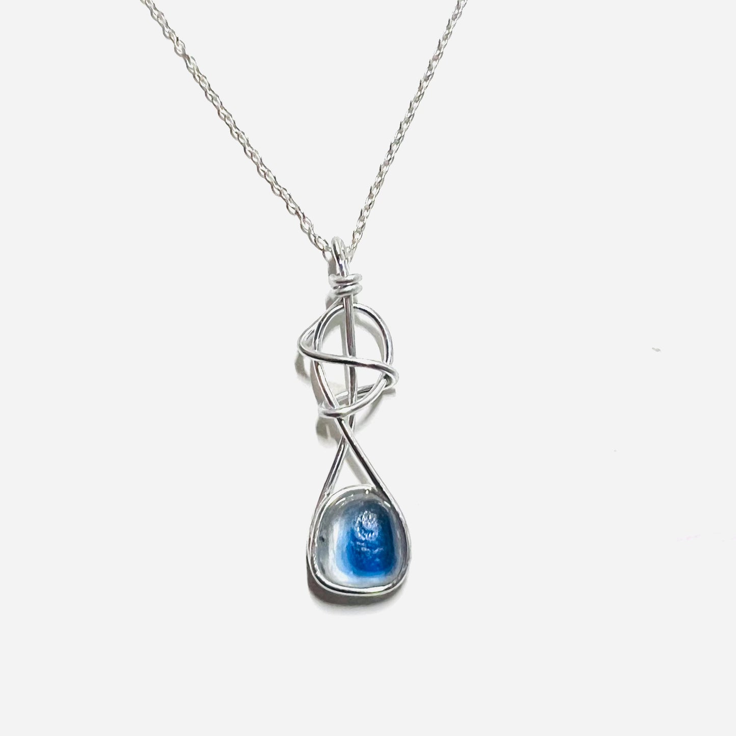 Swirly Seaham Sea Glass Pendant