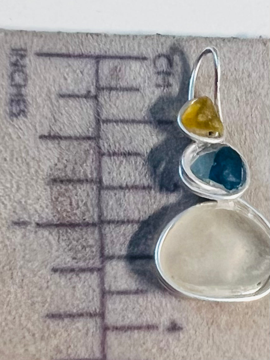 Three Piece Seaham Sea Glass Pendant