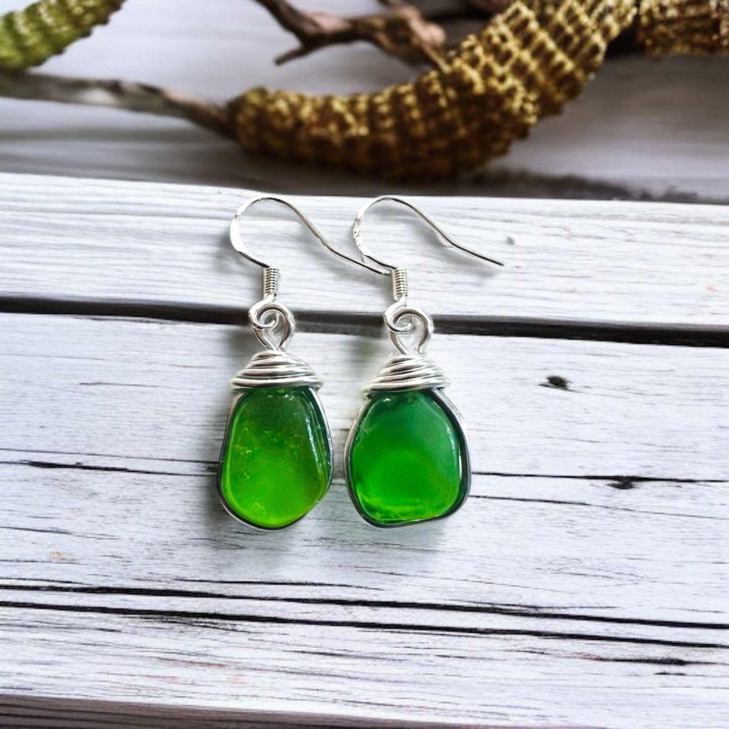 Seaham Sea Glass Earrings