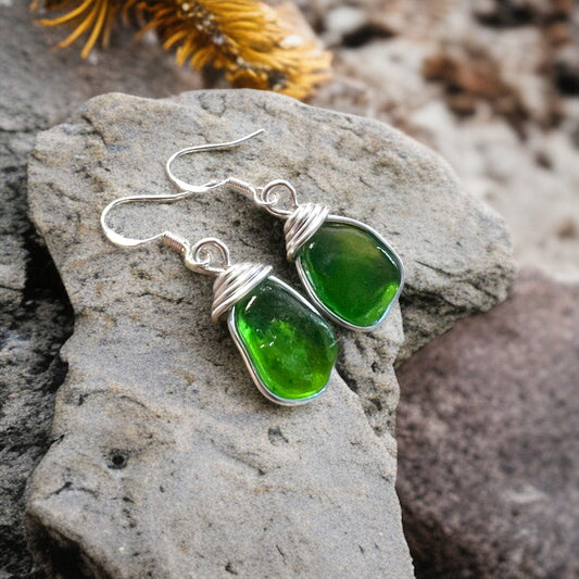 Seaham Sea Glass Earrings