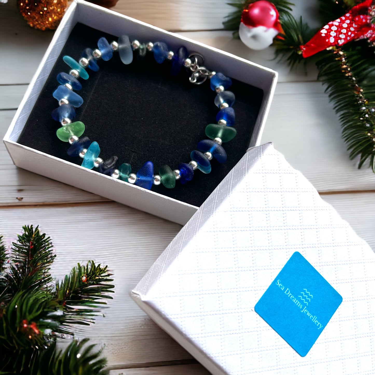 Seaham Sea Glass Full Circle Bracelet