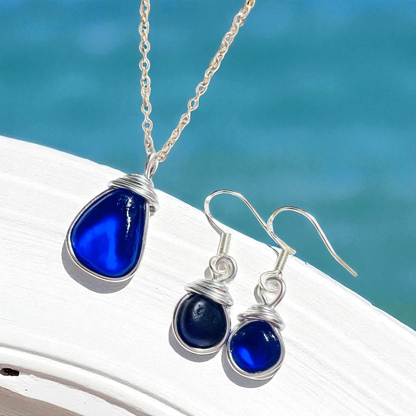 Kent Sea Glass Jewellery Set loop