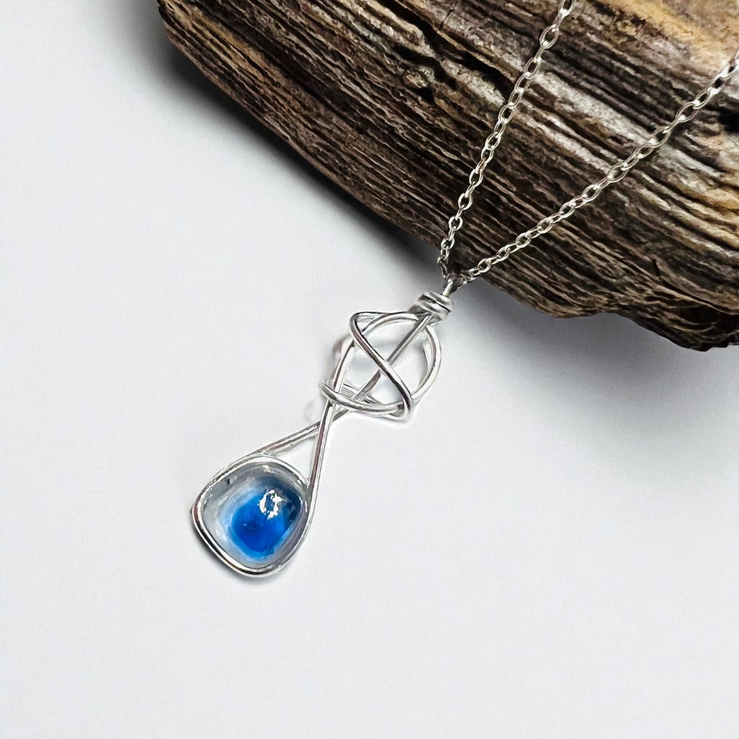 Swirly Seaham Sea Glass Pendant