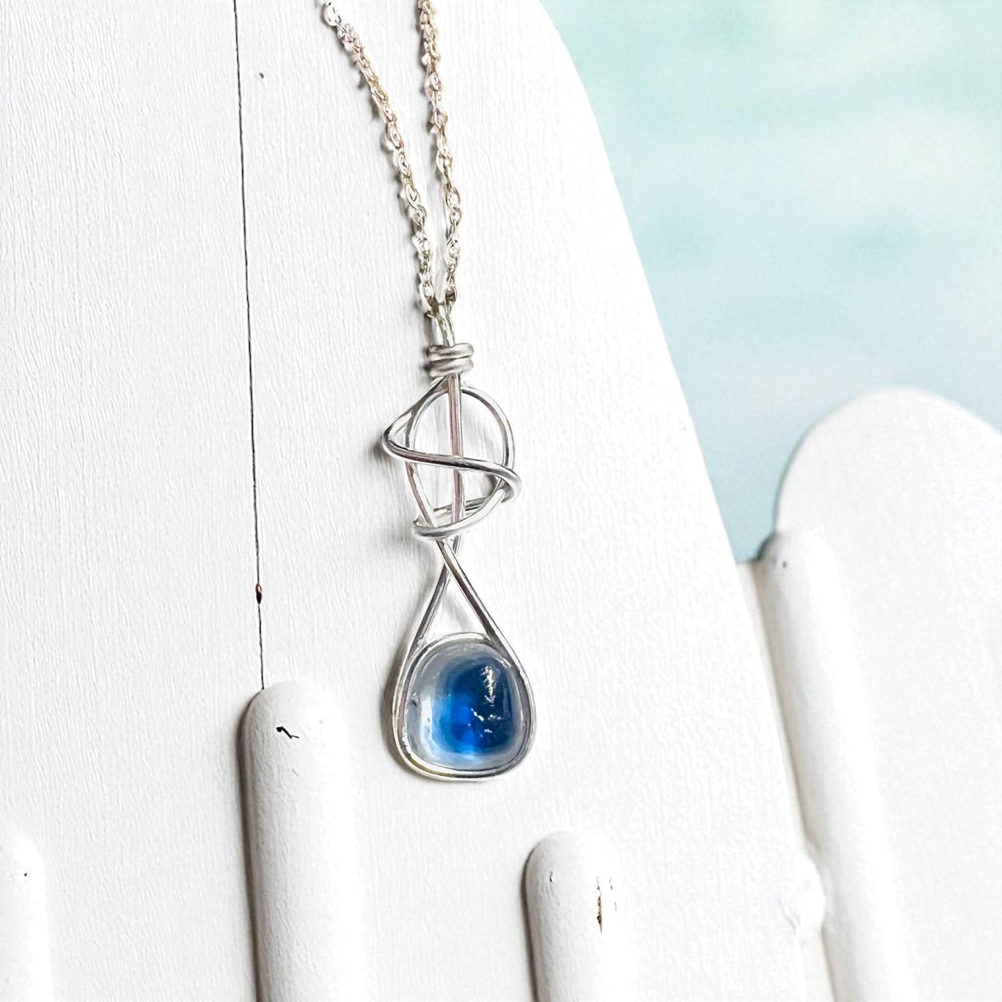 Swirly Seaham Sea Glass Pendant