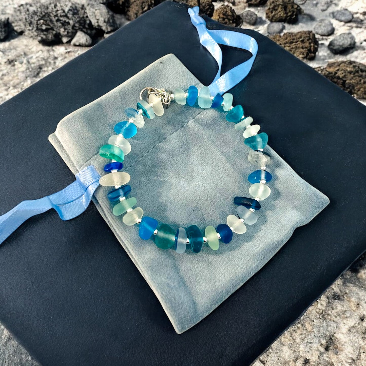 Seaham Sea Glass Full Circle Bracelet