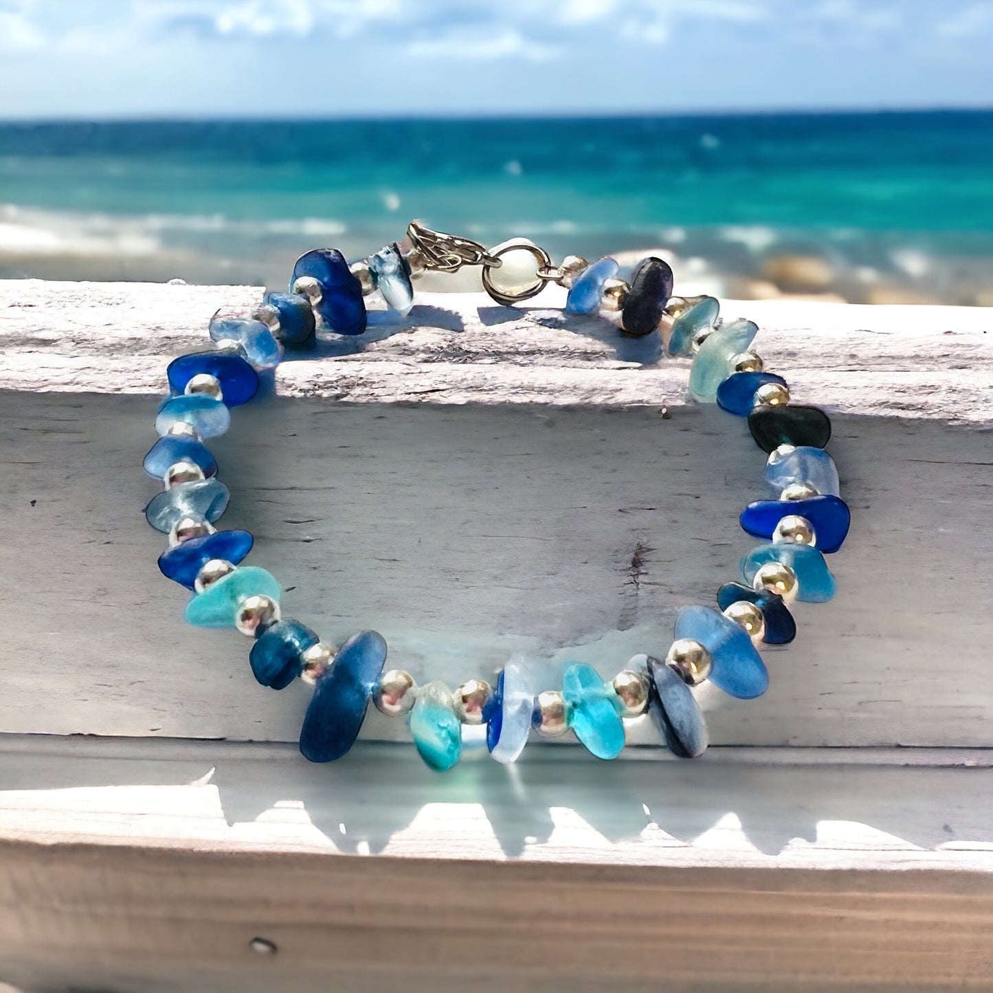 Seaham Sea Glass Full Circle Bracelet