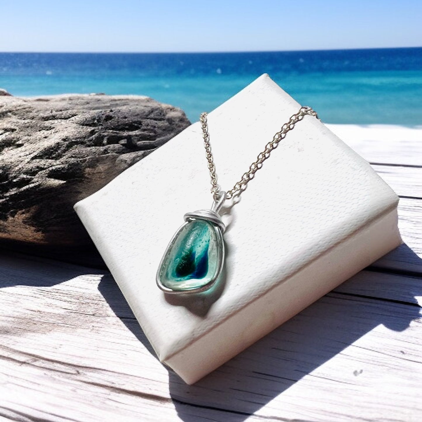Seaham Sea Glass Multi Pendant