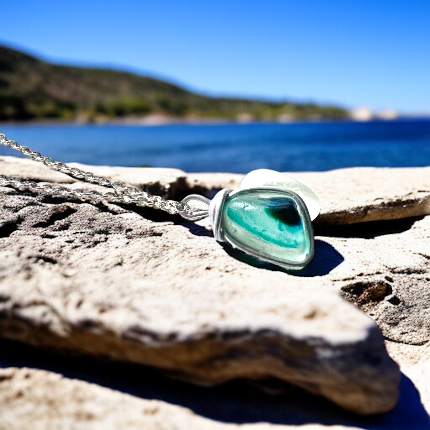 Seaham Sea Glass Multi Pendant