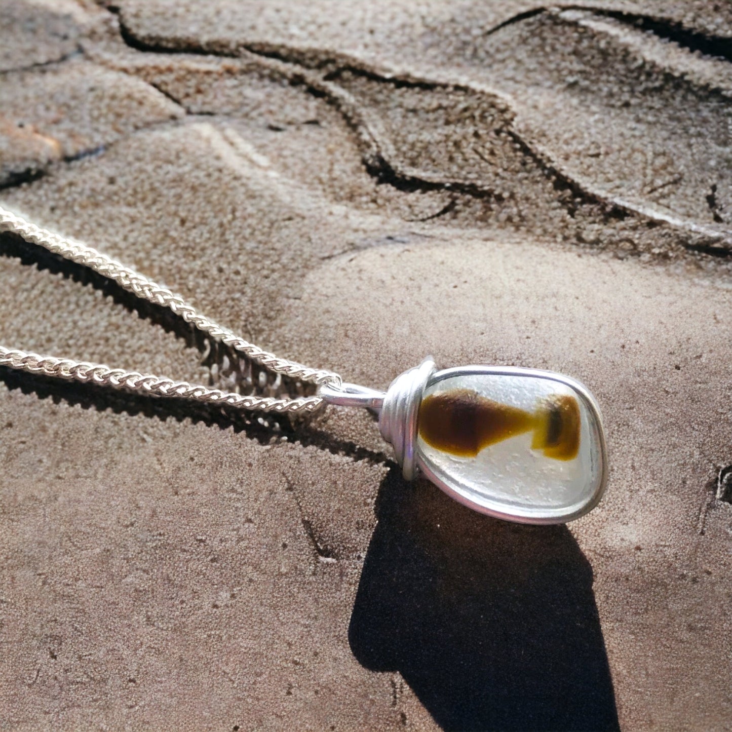 Seaham Sea Glass Multicolour Pendant