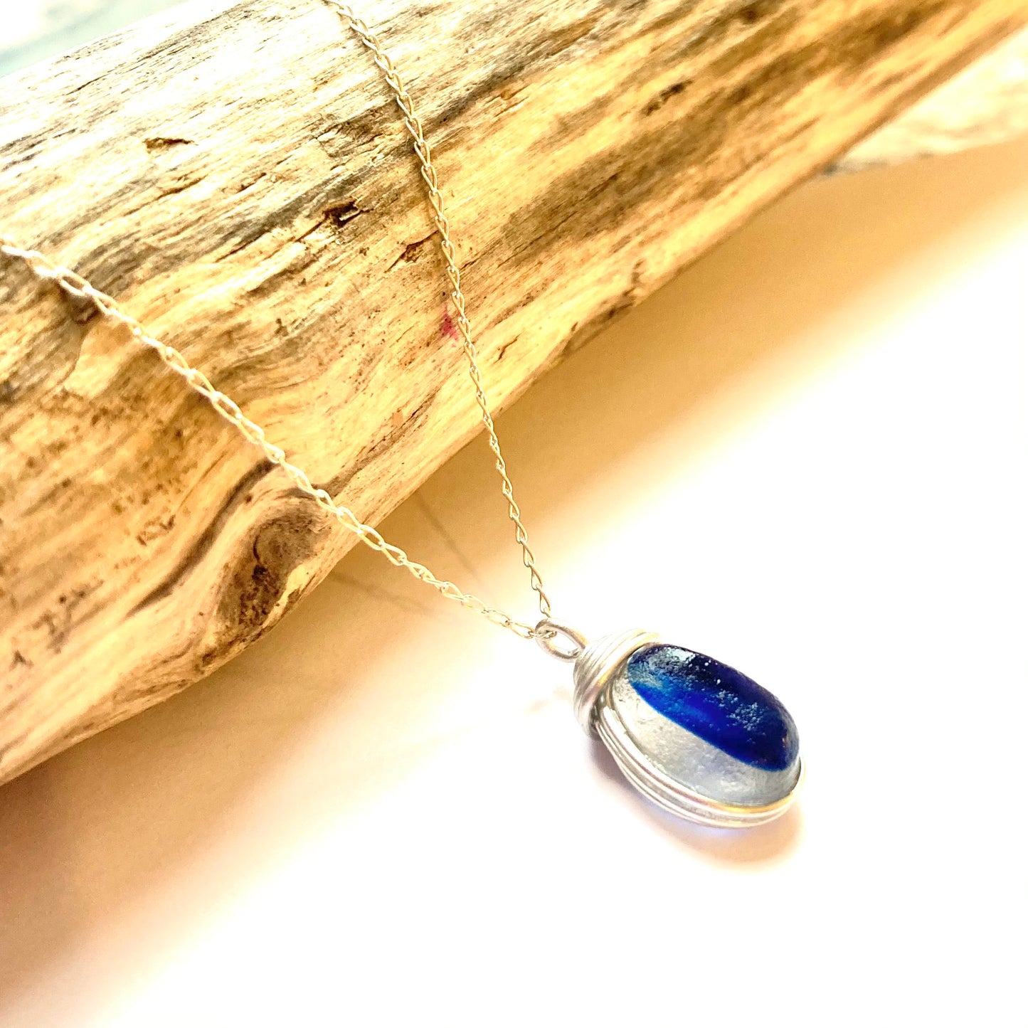 Blues Seaham Sea Glass Multicolour Pendant