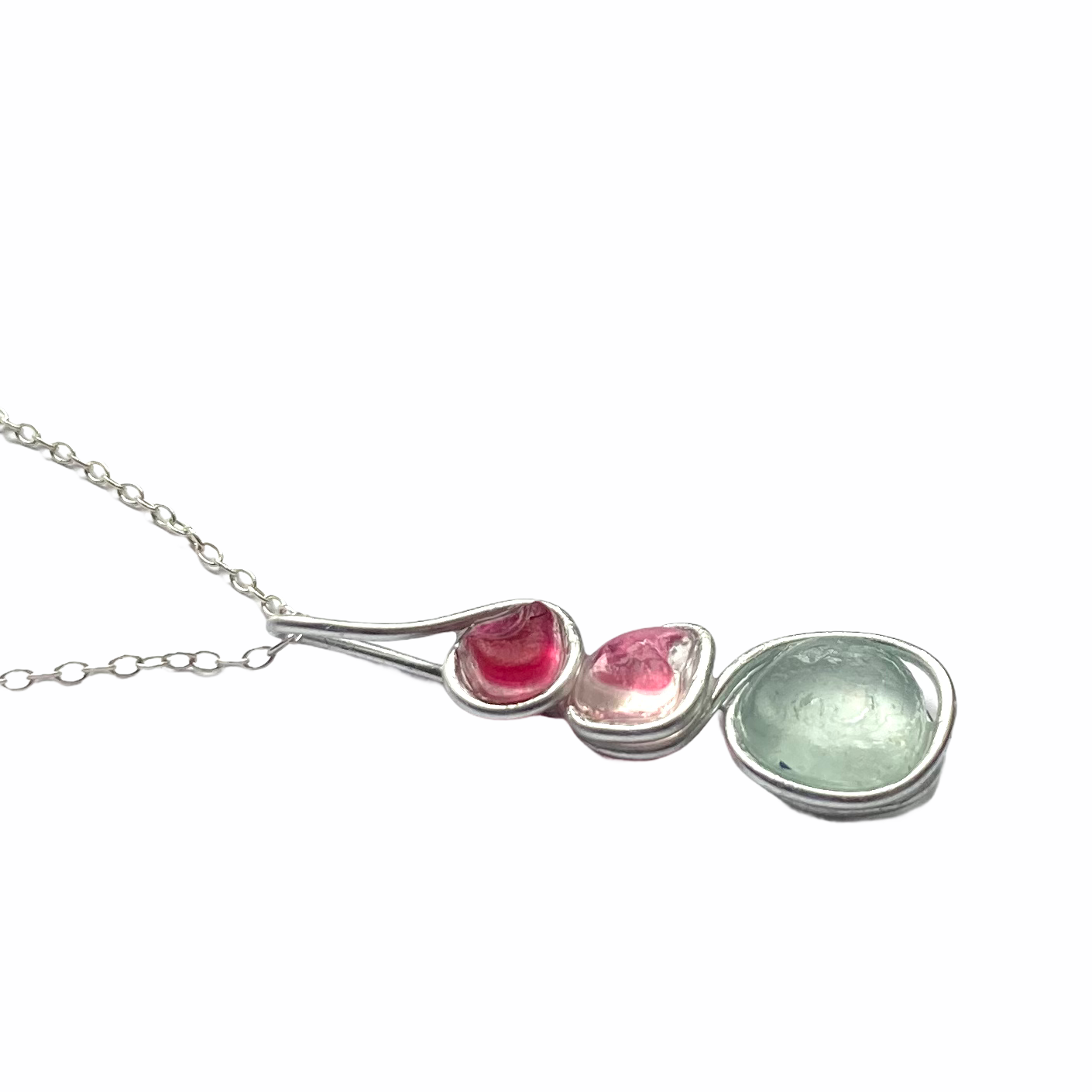 Three Piece Seaham Sea Glass Pendant