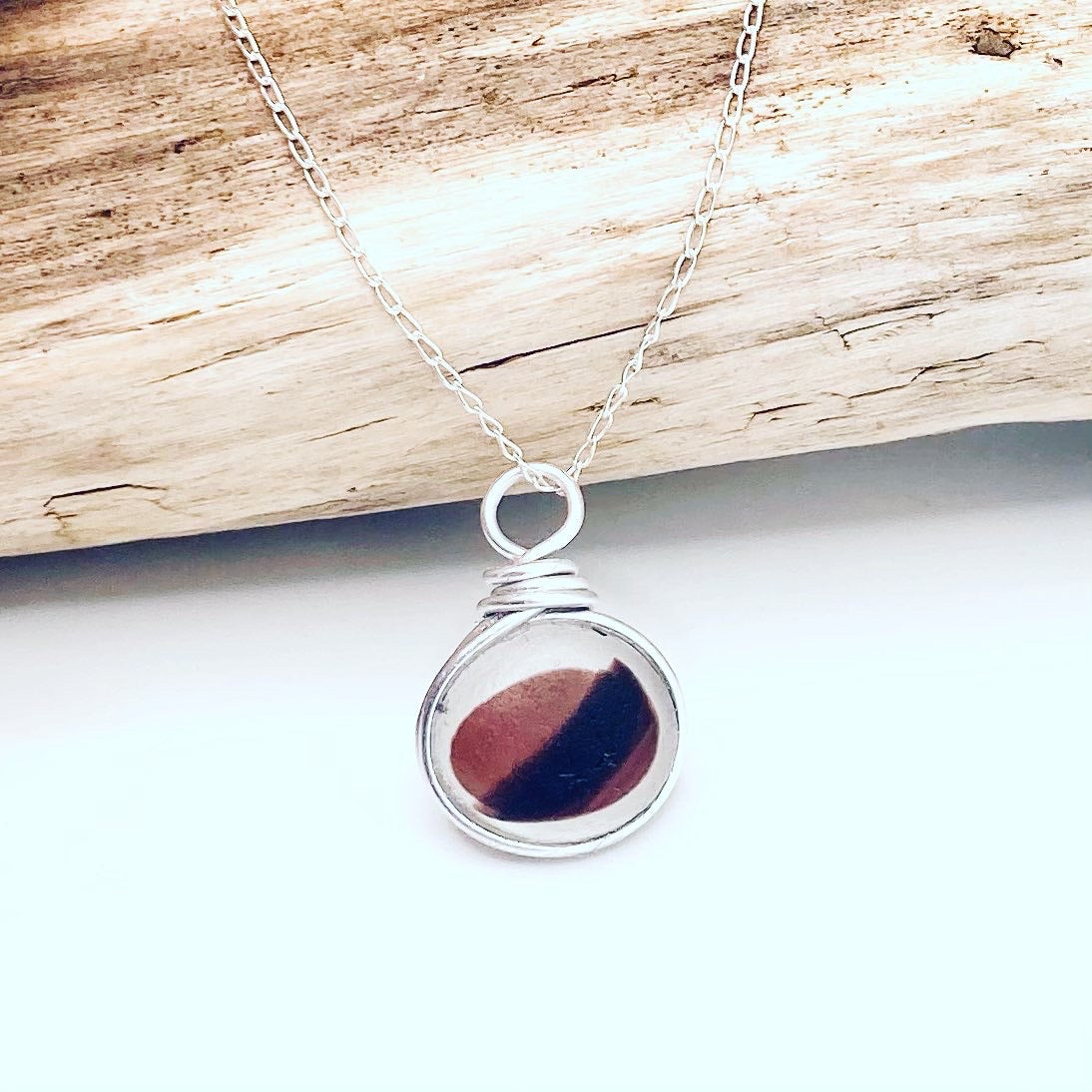 Large Rare Maroon Seaham Sea Glass Multi