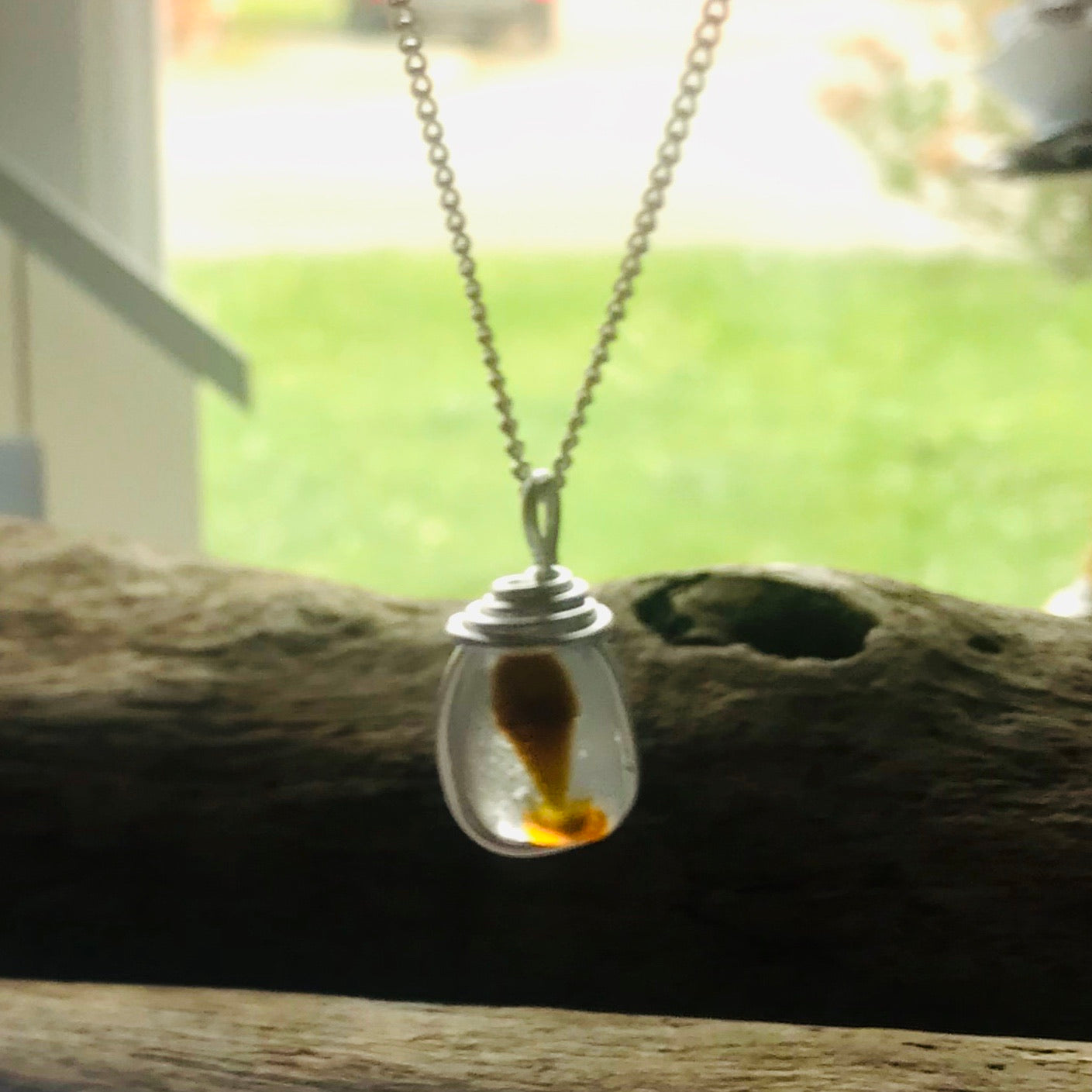 Seaham Sea Glass Multicolour Pendant