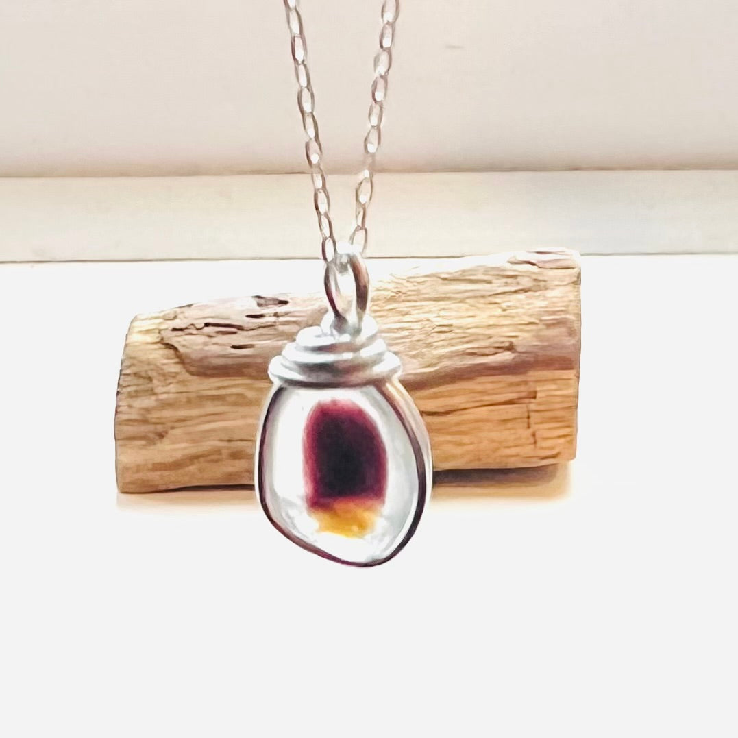 Seaham Sea Glass Multicolour Pendant