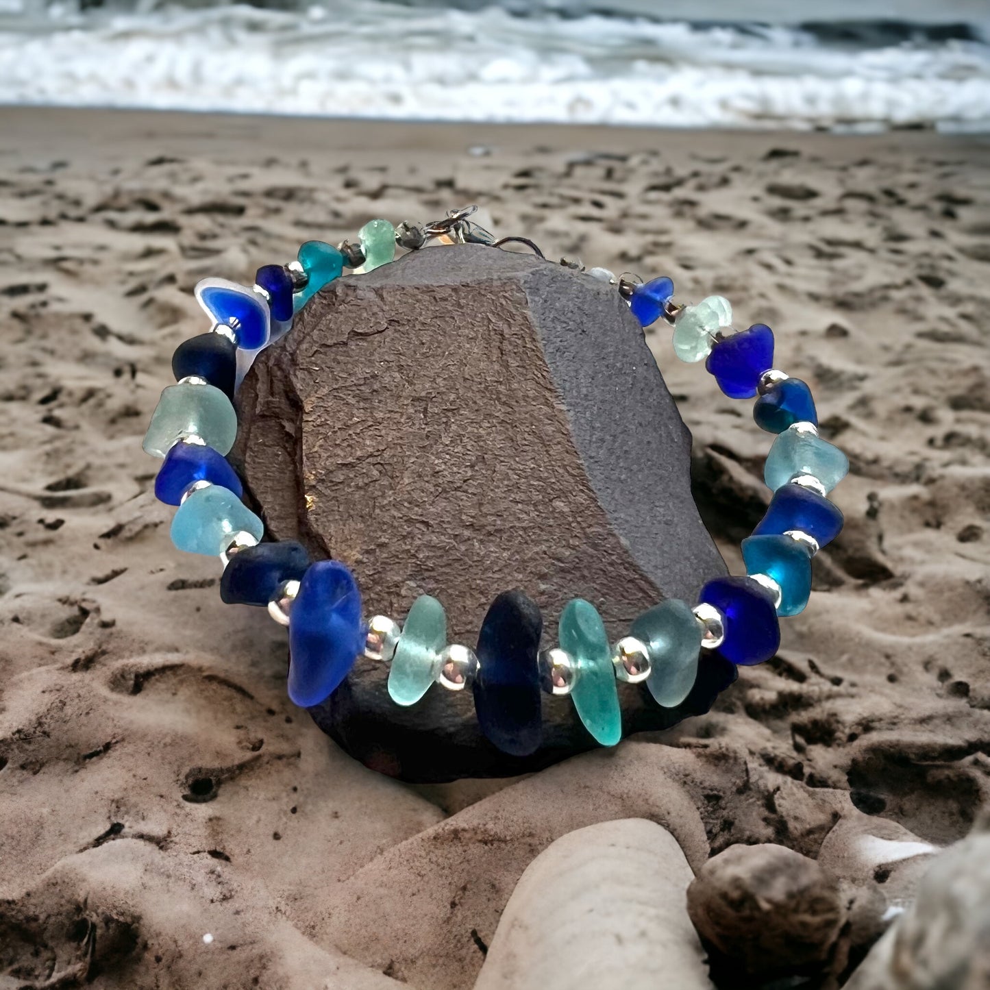 Seaham Sea Glass Full Circle Bracelet
