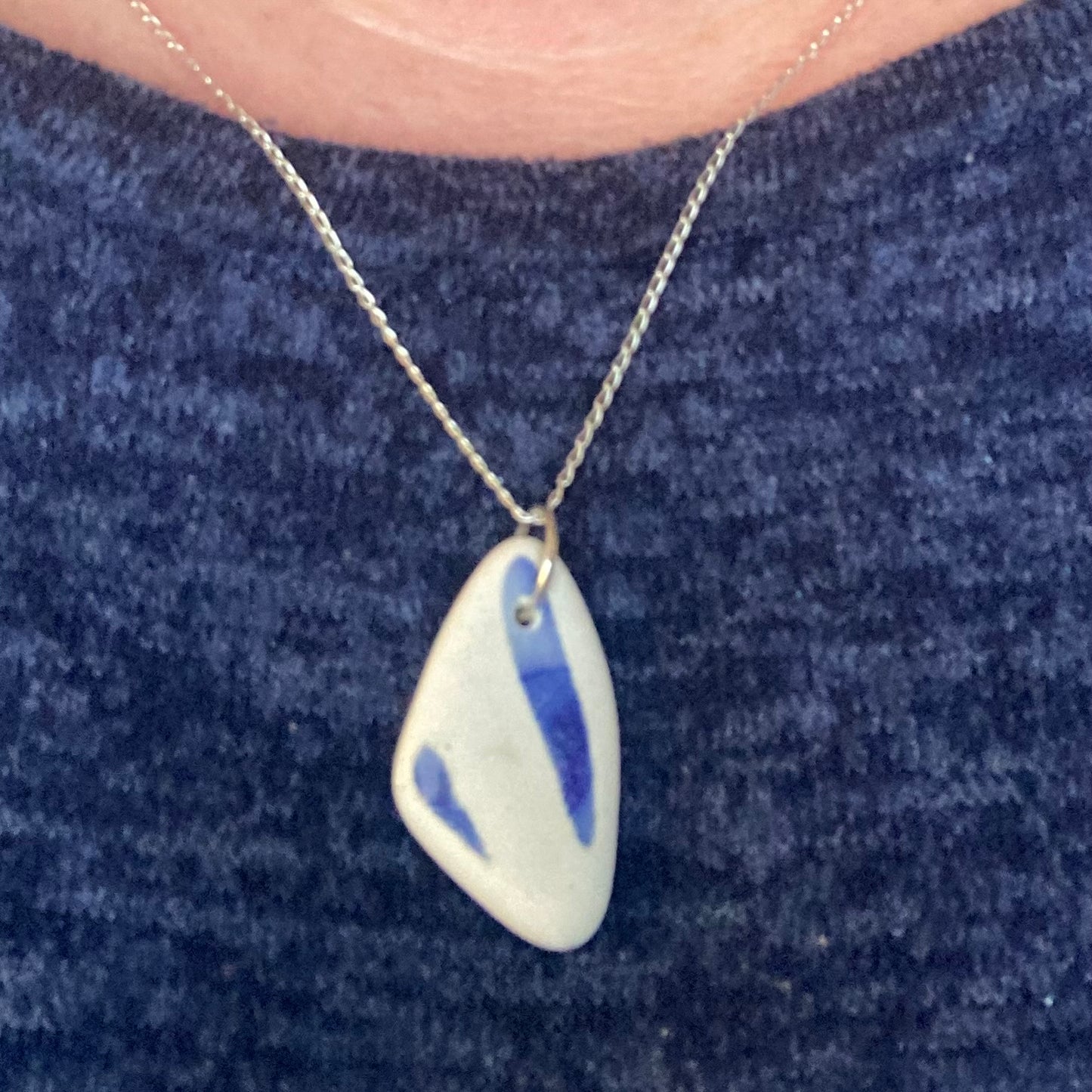 Scottish Sea Pottery Pendant from Ayrshire