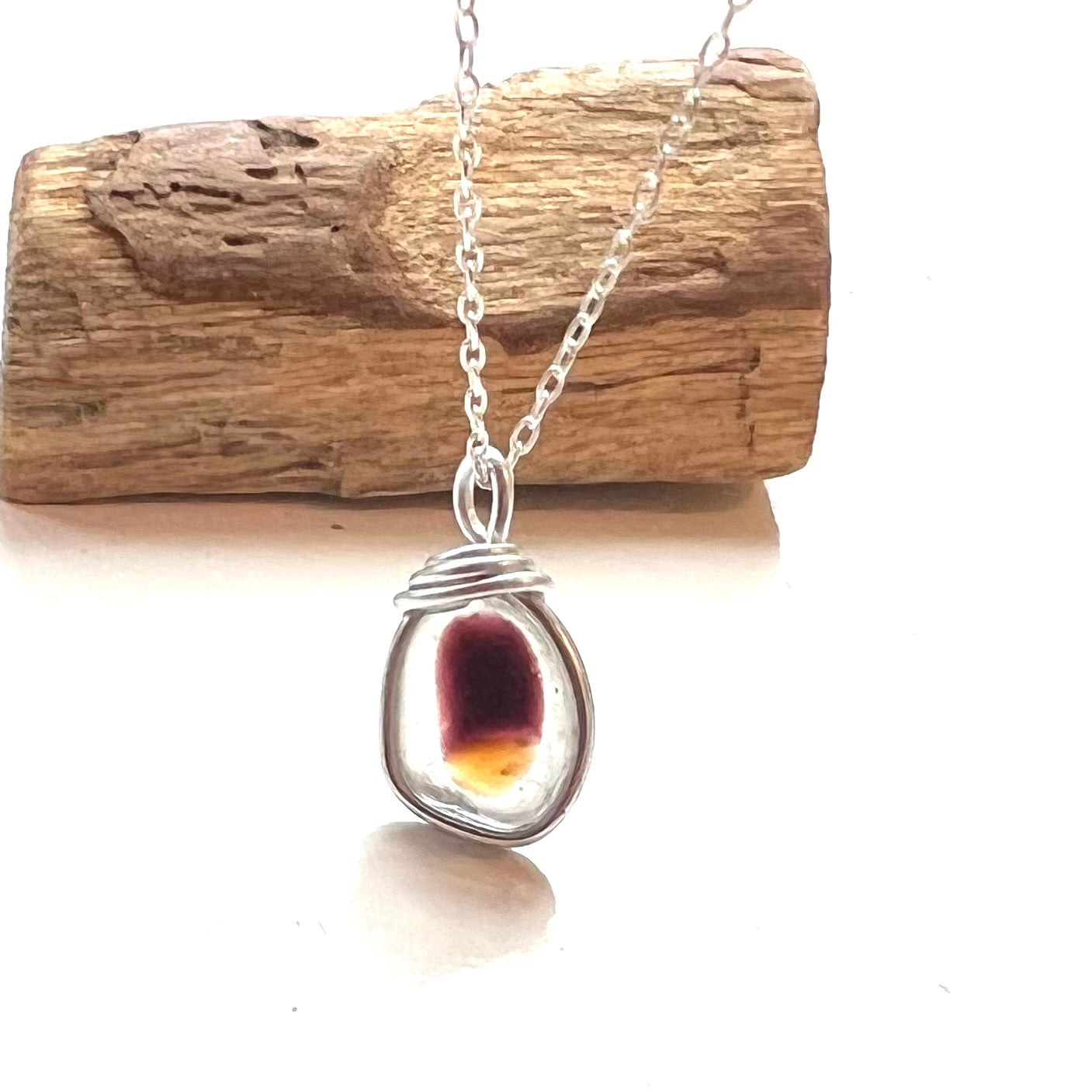 Seaham Sea Glass Multicolour Pendant