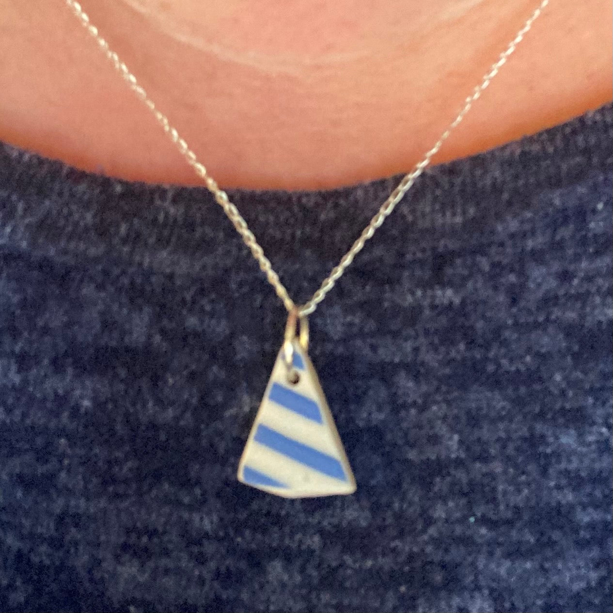 Scottish Sea Pottery Pendant from Ayrshire
