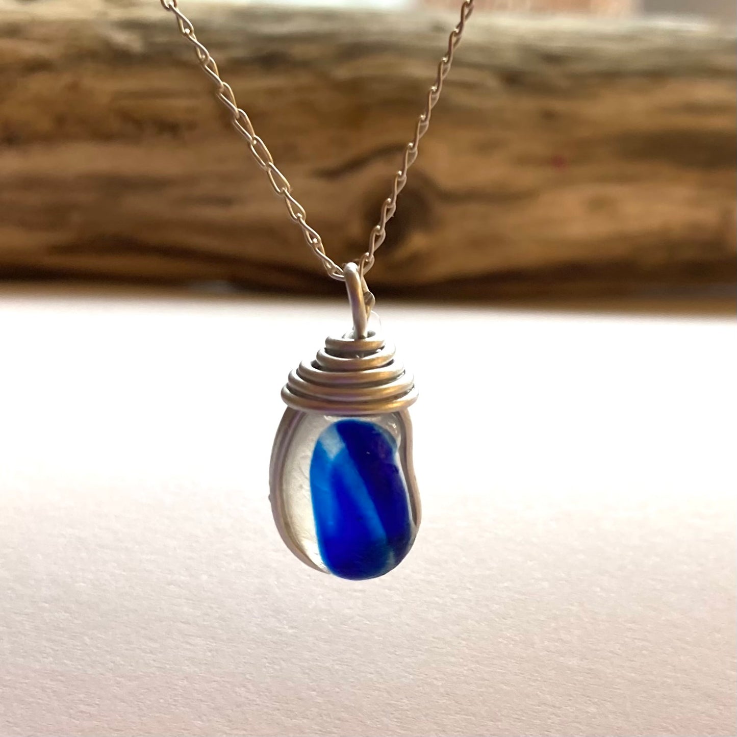 Blues Seaham Sea Glass Multicolour Pendant