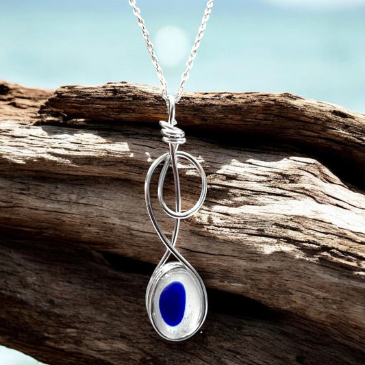 Seaham Sea Glass Multi Pendant