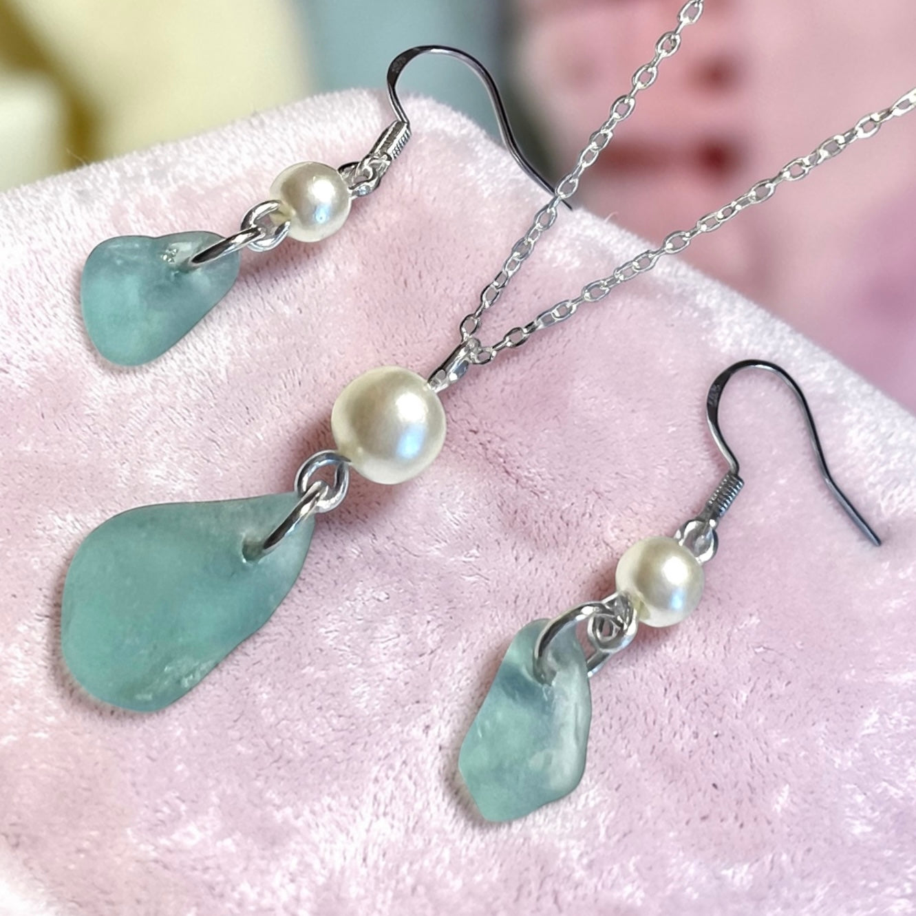 Seaham Sea Glass Jewellery Set