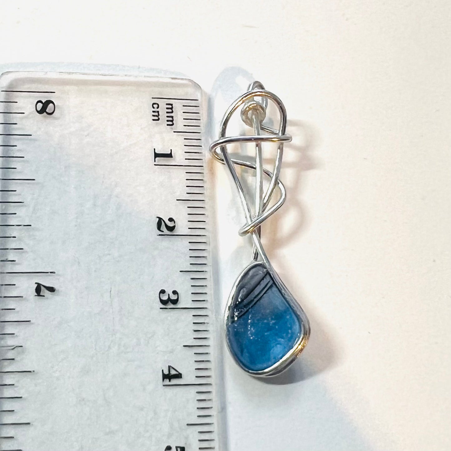 Swirly Seaham Sea Glass Pendant