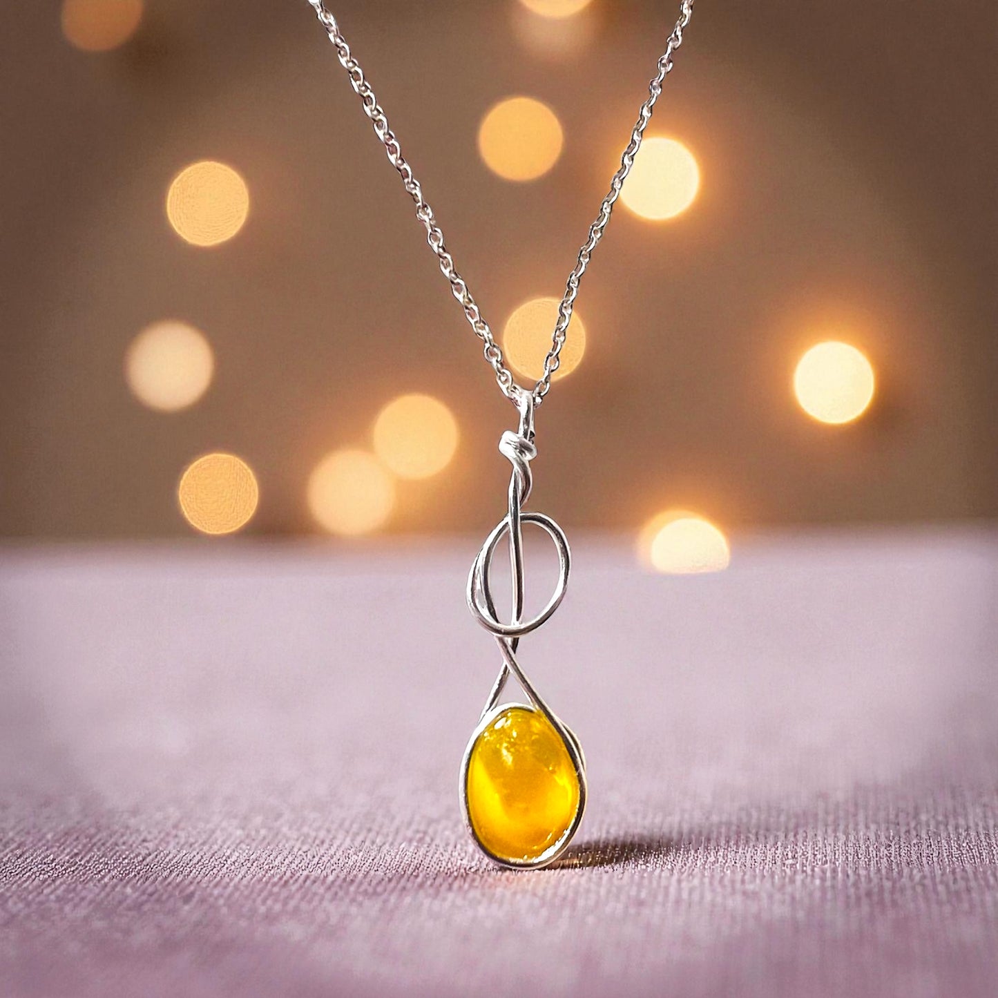 Canary Island Rare Yellow Sea Glass Pendant