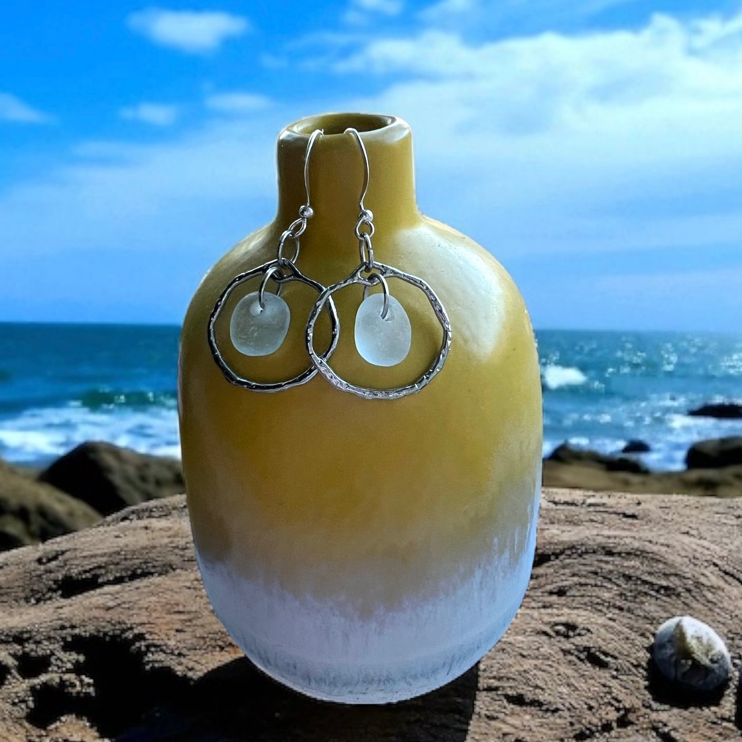 Seaham Sea Glass Earrings