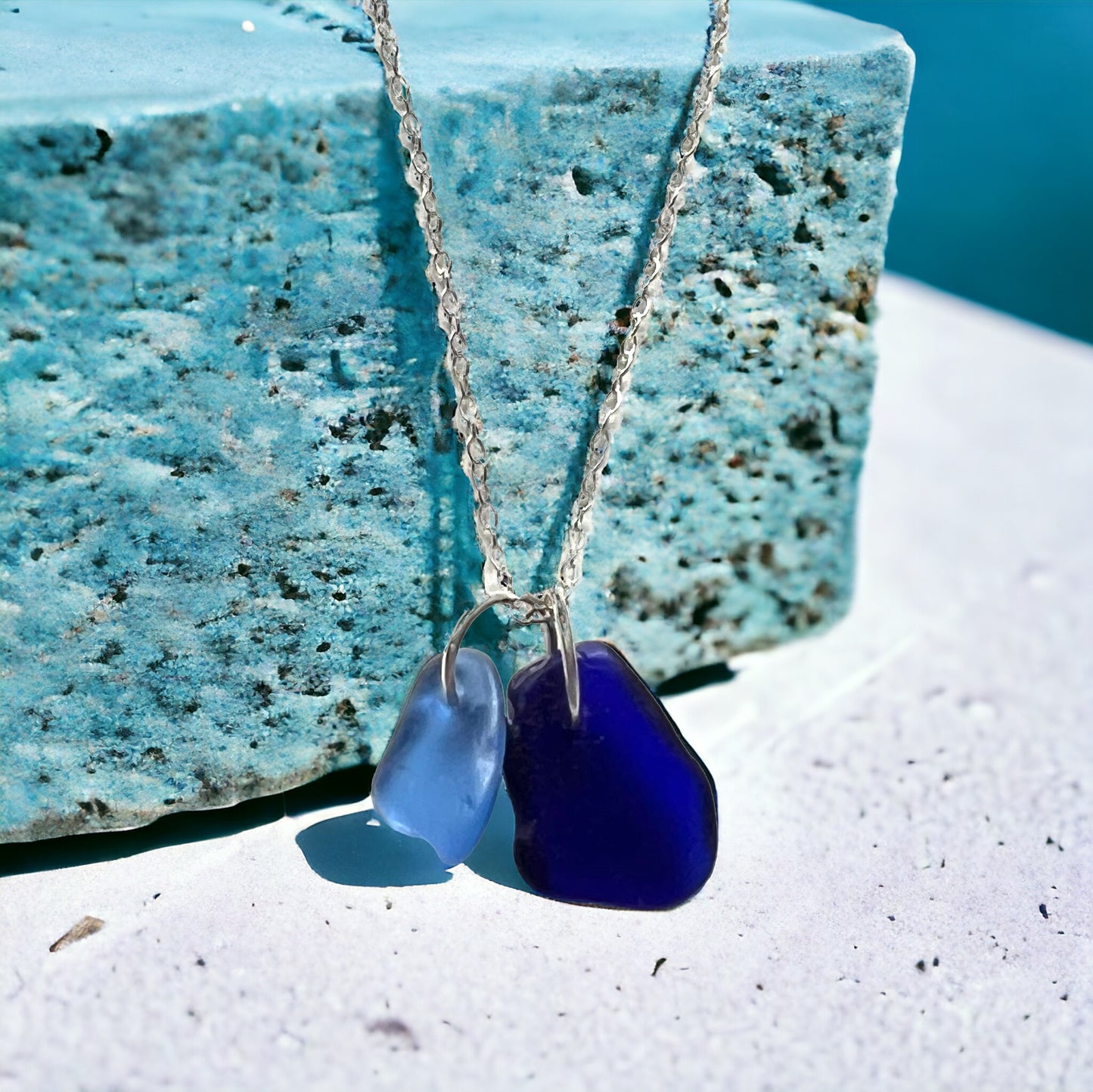 Kent Sea Glass Duo Pendant
