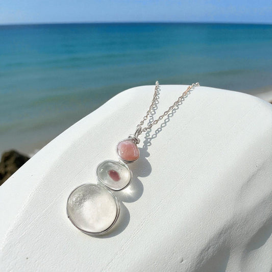 Three Piece Seaham Sea Glass Pendant