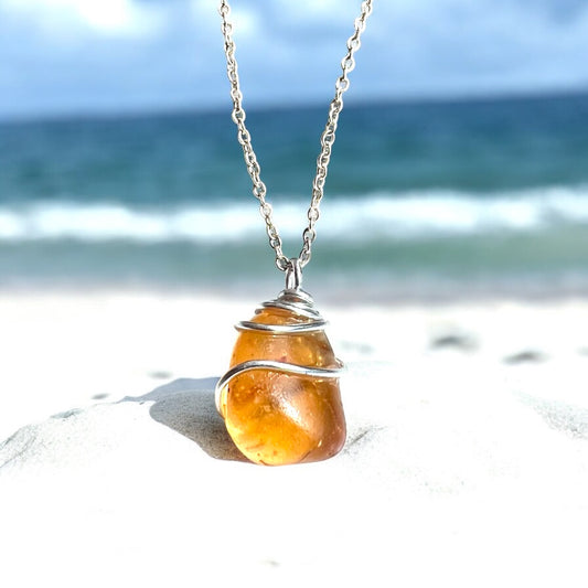 Very Rare Orange Nugget of Seaham Sea Glass