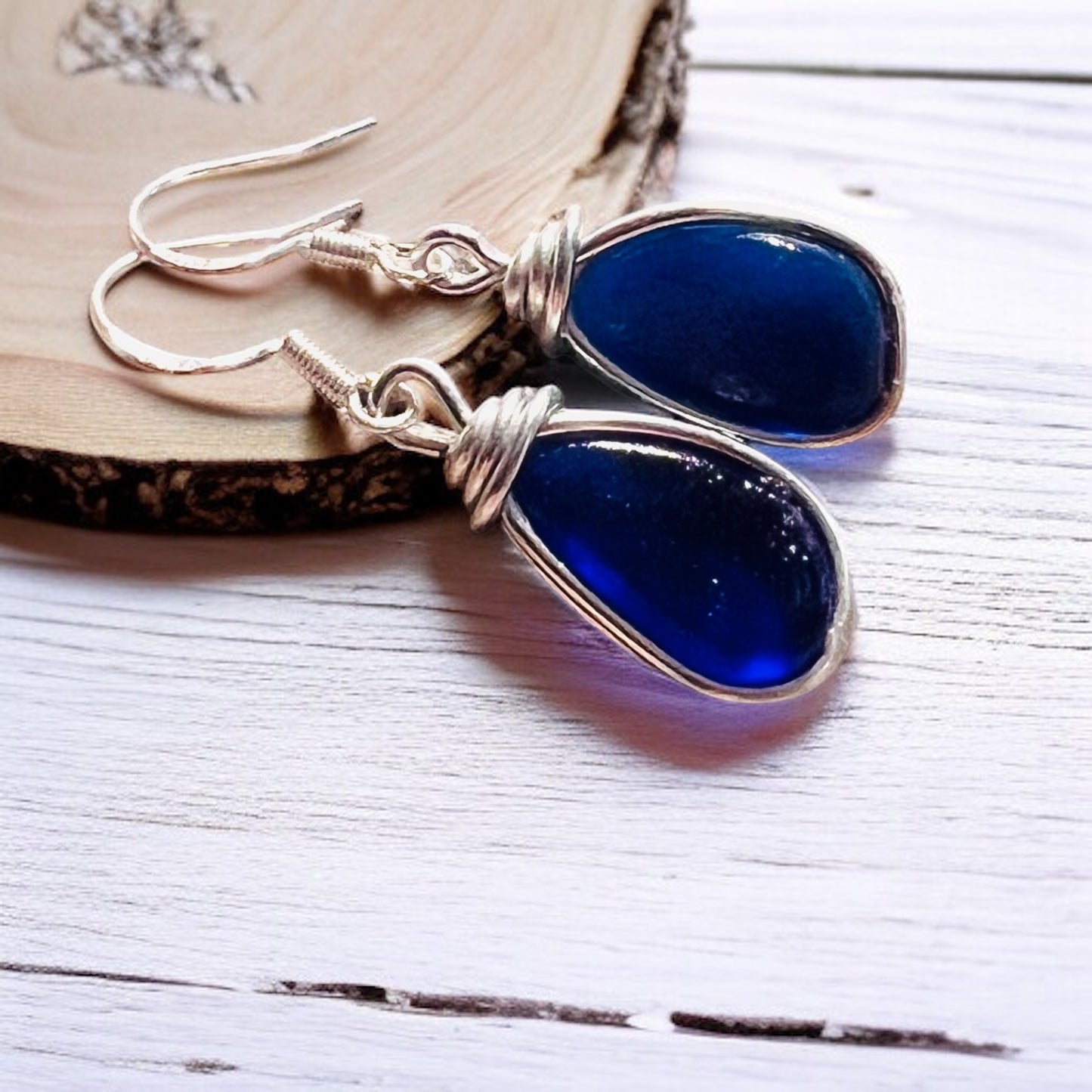 Seaham Sea Glass Earrings