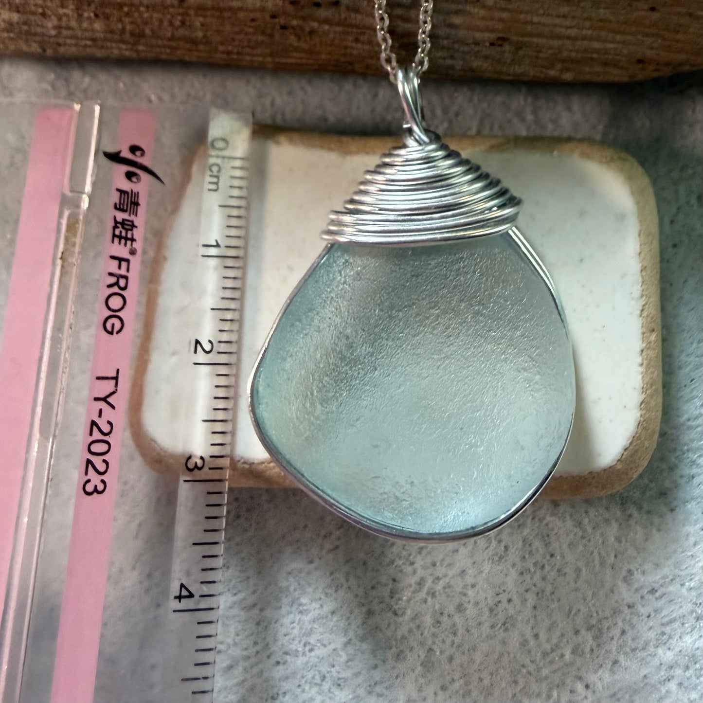 Large Scottish Highlands Sea Glass Pendant