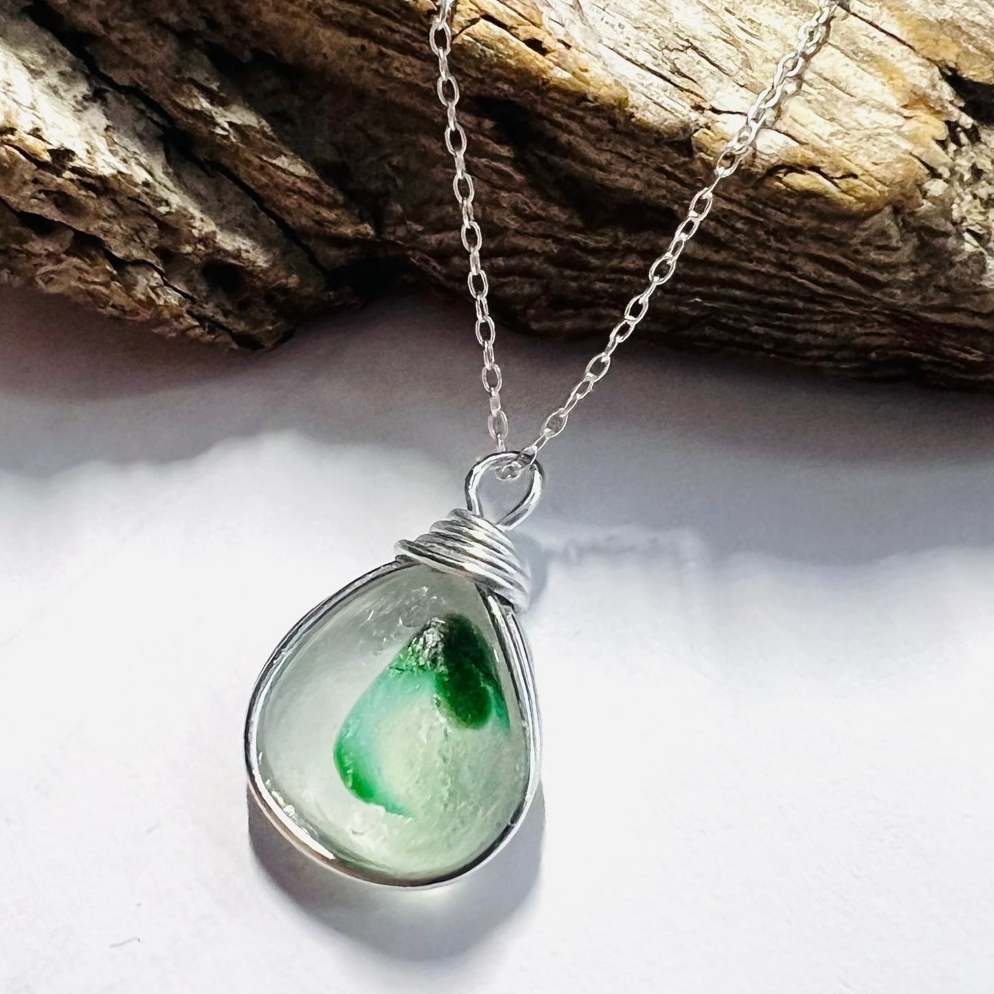 Seaham Sea Glass Multi Tone Pendant