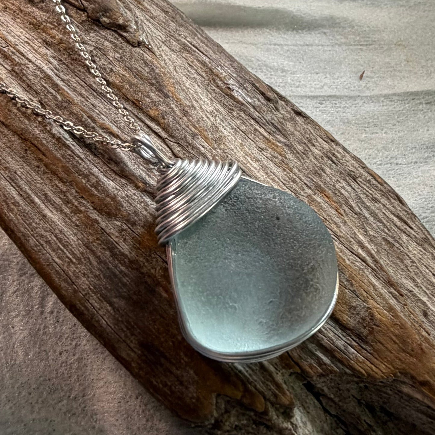 Large Scottish Highlands Sea Glass Pendant