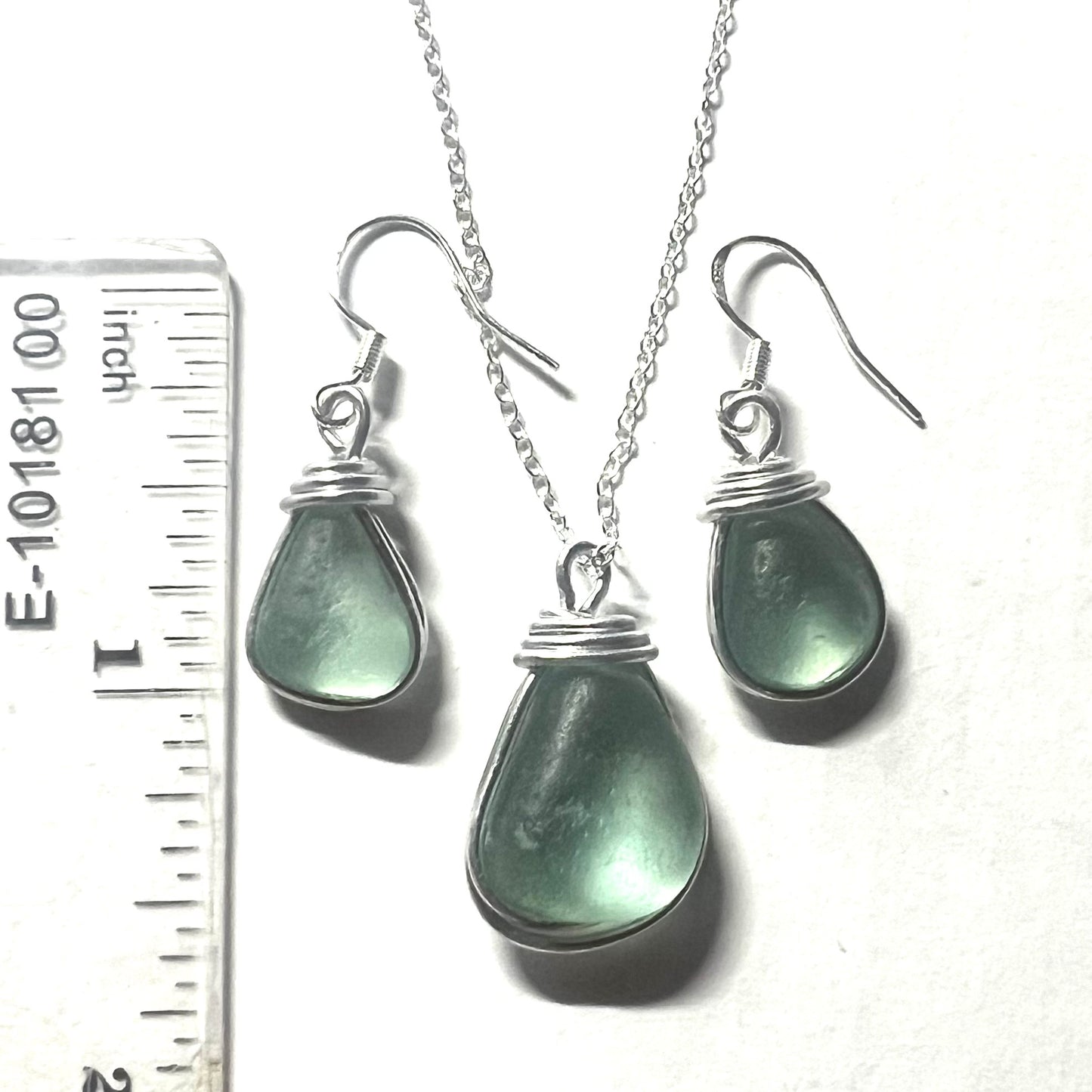 Aqua Seaham Sea Glass Jewellery Set