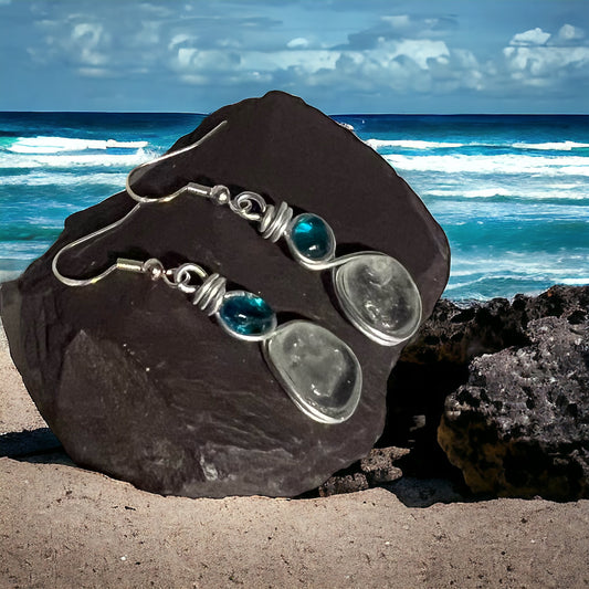 Seaham Sea Glass Earrings