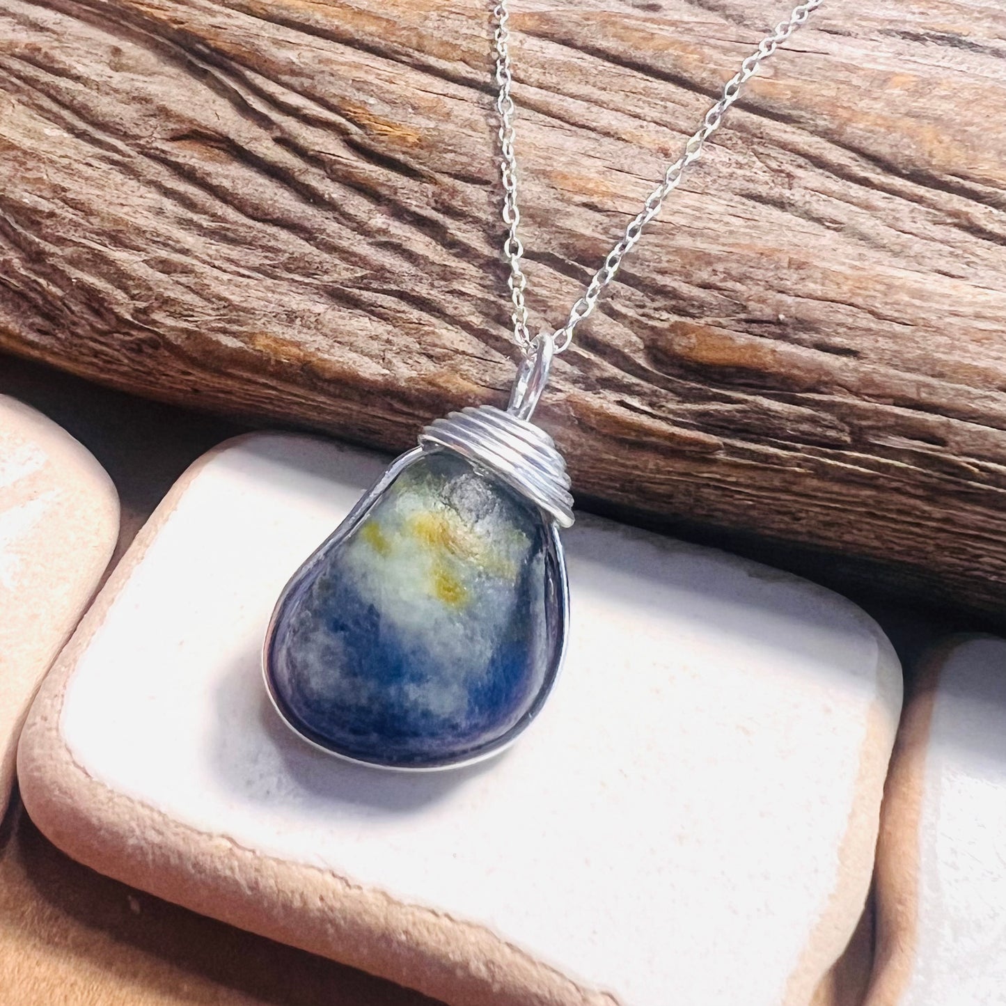 Seaham Sea Glass Chunky Multi Pendant