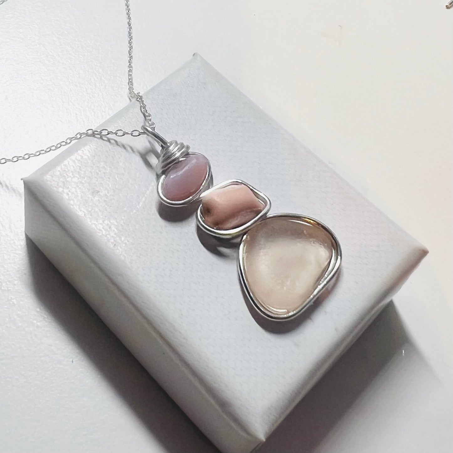 Three Piece Seaham Sea Glass Pendant
