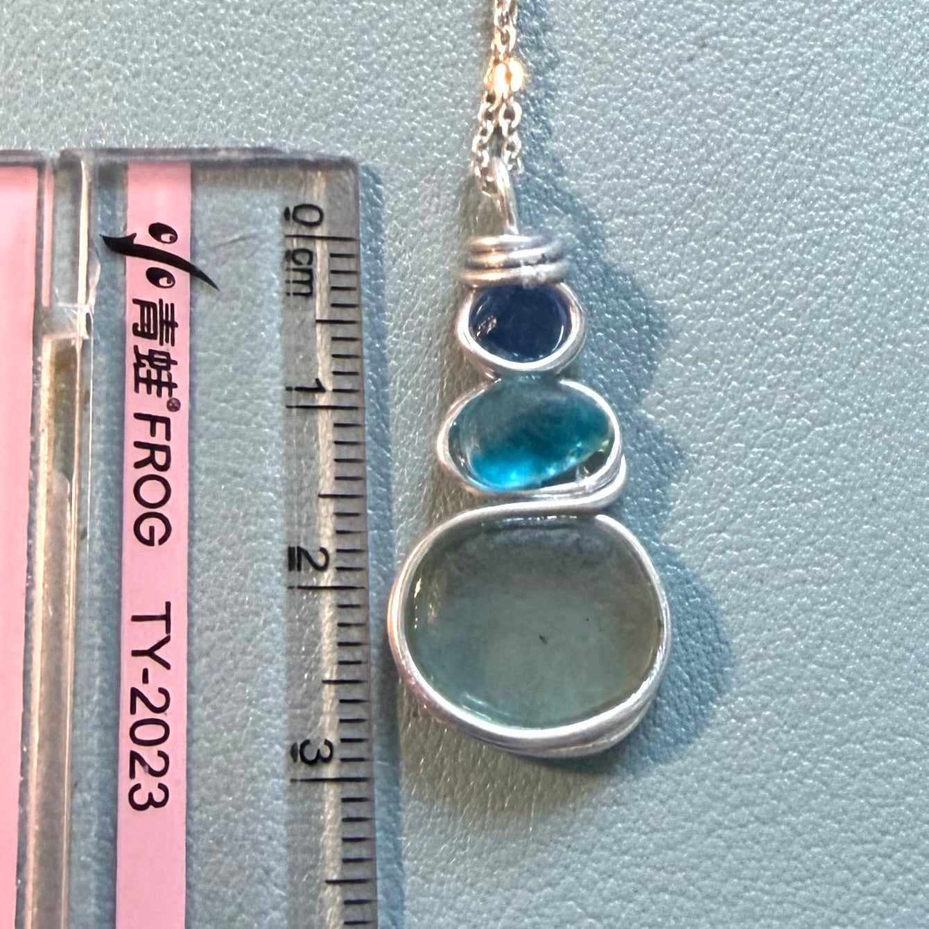 Three Piece Seaham Sea Glass Pendant