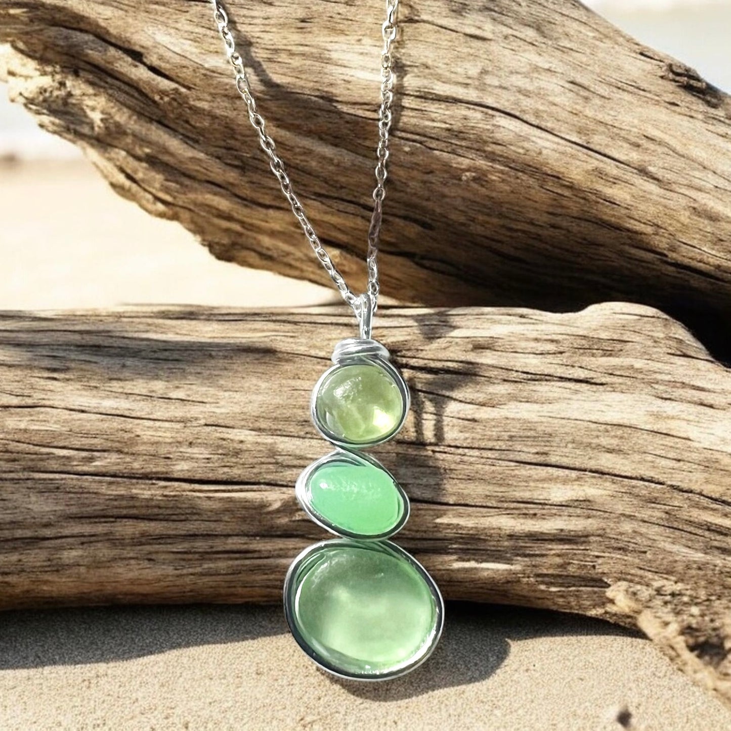 Canary Island Sea Glass Pendant