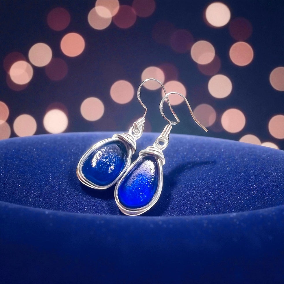 Seaham Sea Glass Earrings