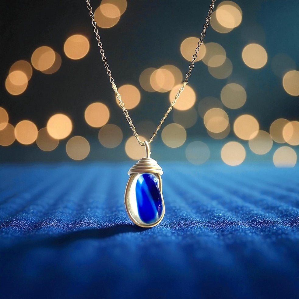 Blues Seaham Sea Glass Multicolour Pendant