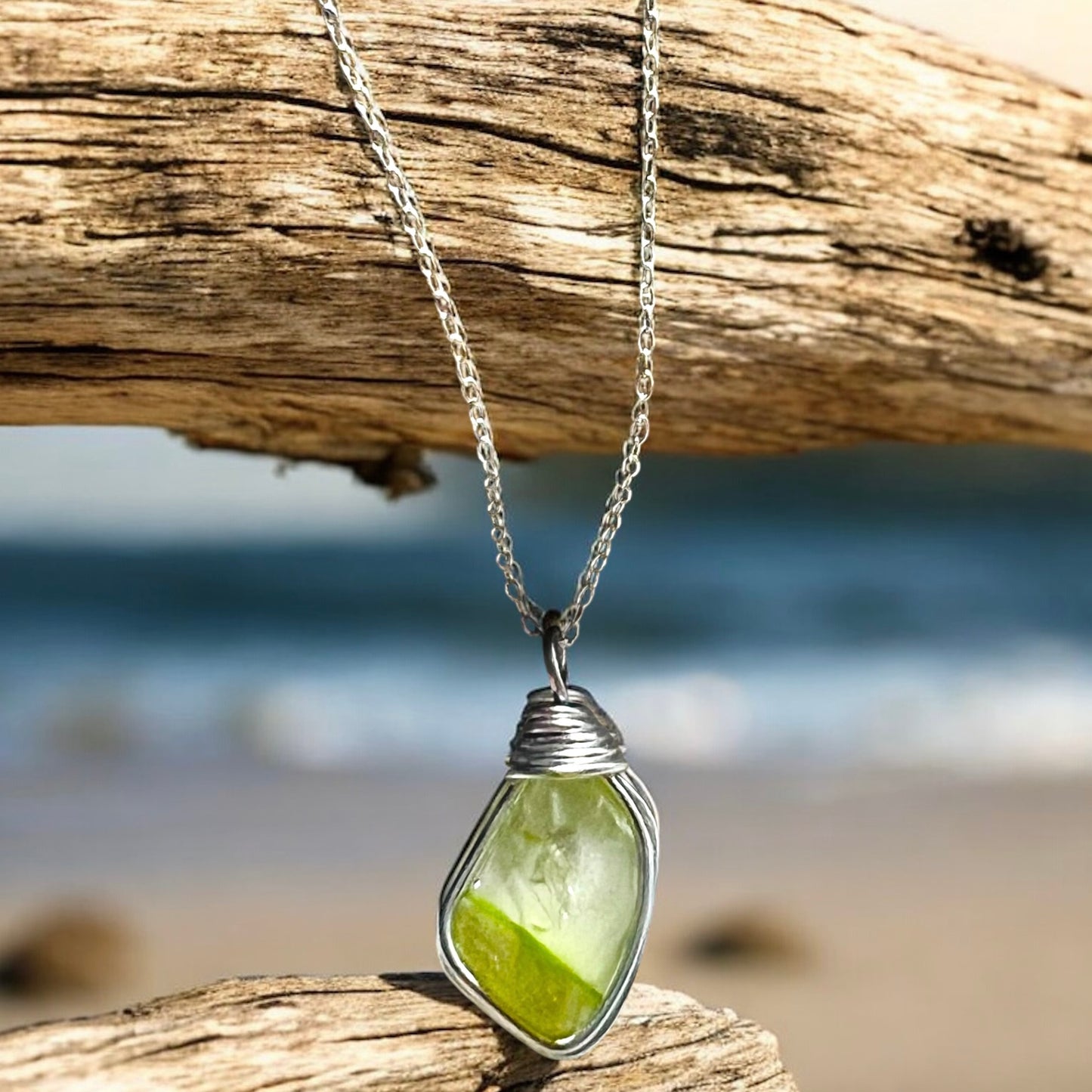 Sea Glass Multi Tone Pendant