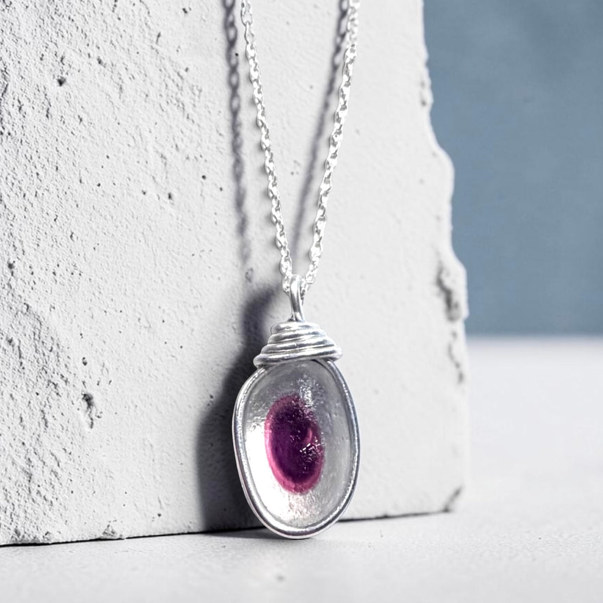 💓💜NOW SOLD OUT💜💕 Very Rare Pink and Purple Sea Glass Multi Pendant